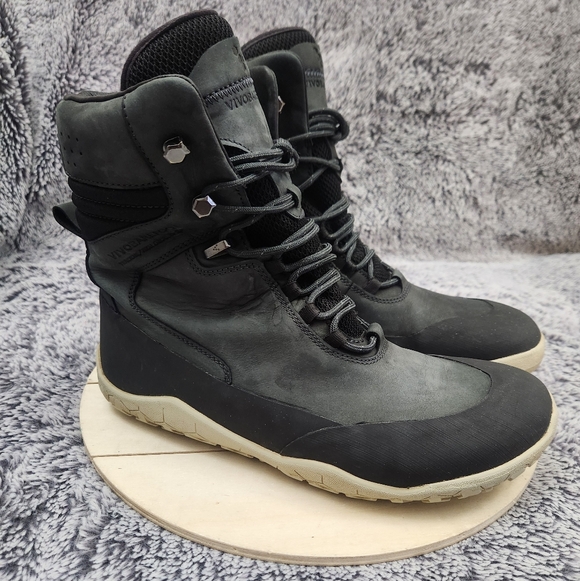 Vivo barefoot Shoes - Vivobarefoot Womens Tracker Hi Boots US Size 8 EU 39 Firm Ground FG HI Leather